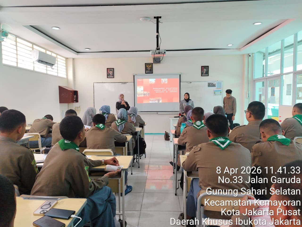 SOSIALISASI KERJA KE JEPANG BERSAMA PT BREXA RAYA INDONESIA DI SMK MUHAMMADIYAH 1 JAKARTA