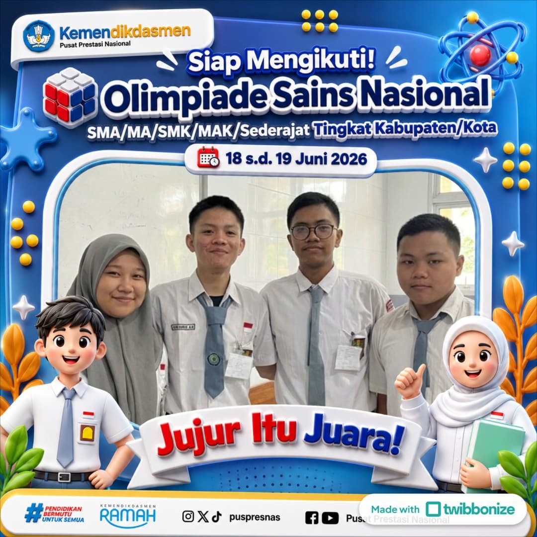 Empat Murid SMK Muhammadiyah 1 Jakarta Wakili Sekolah pada OSN-K Bidang Matematika 2026