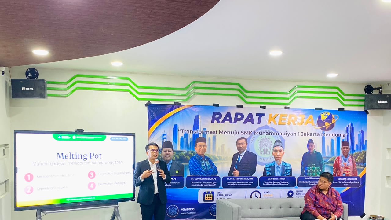 RAKER SMK MUHAMMADIYAH 1 JAKARTA SESI KETIGA DENGAN TEMA “OPTIMALISASI KOMPETENSI GURU SESUAI STANDAR INTERNASIONAL”
